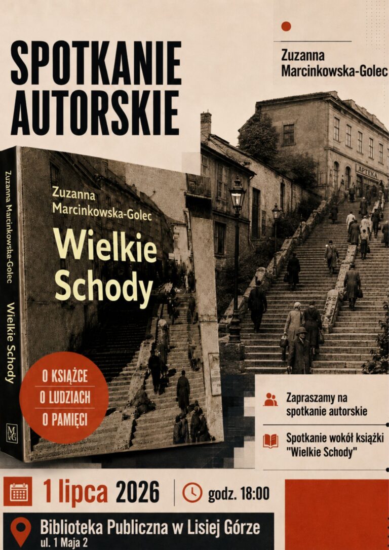 Spotkanie autorskie z Zuzanną Marcinkowską-Golec – Wielkie Schody w Bibliotece Publicznej w Lisiej Górze